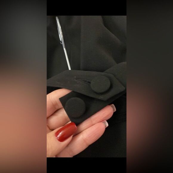 Michelle Mason Black Halter Jumpsuit with Cutout Details, US0 - Picture 12 of 15